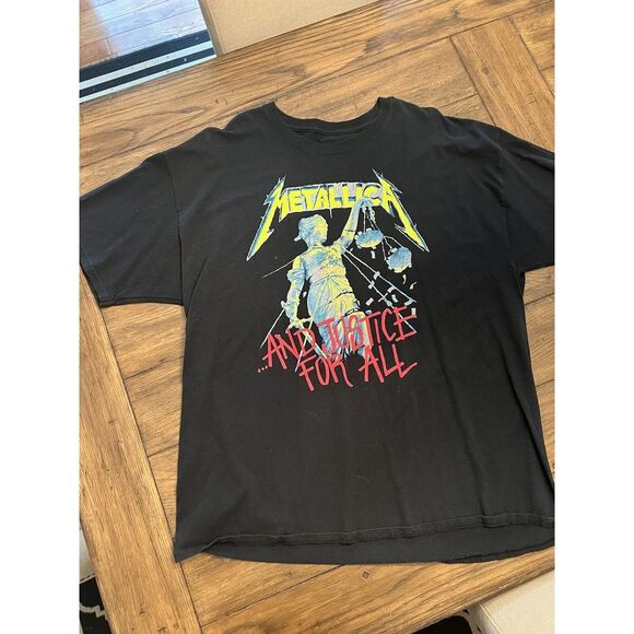 Hanes Other - Vintage 2007 Metallica 2XL T Shirt And Justice For All Tour‎ Band- EUC Double XL